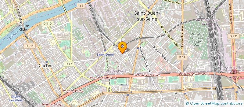 localisation de l'entreprise LA FACTORY à SAINT-OUEN-SUR-SEINE