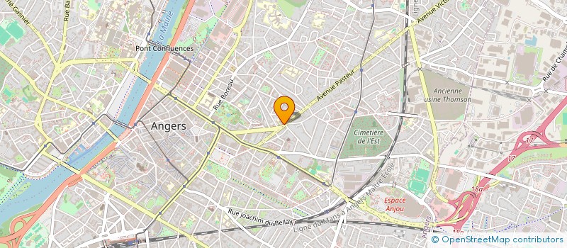 localisation de l'entreprise LA FACTORY à ANGERS