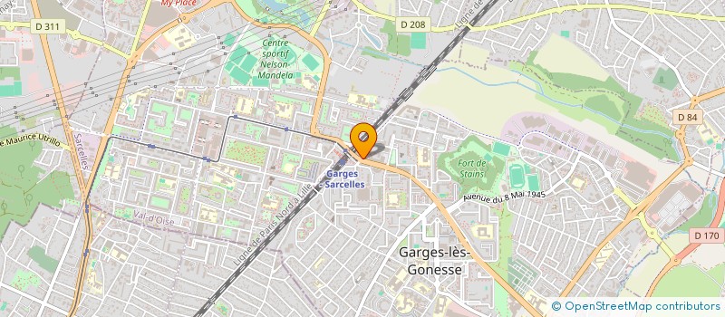 localisation de l'entreprise LA FACTORY  GARGES-LES-GONESSE