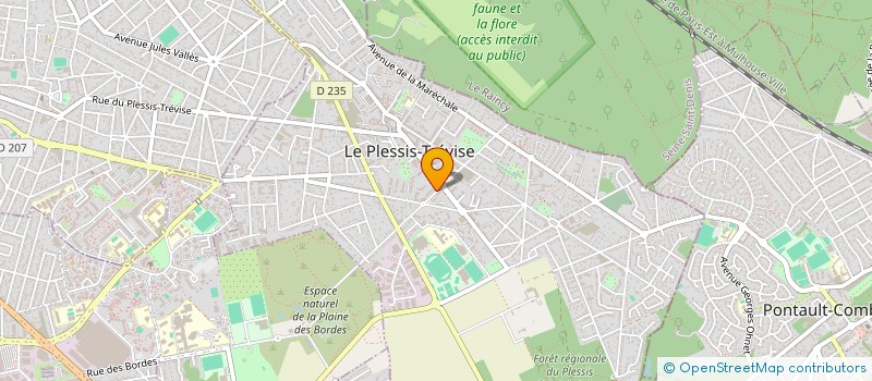 localisation de l'entreprise LA FACTORY PRODUCTION à LE PLESSIS-TREVISE
