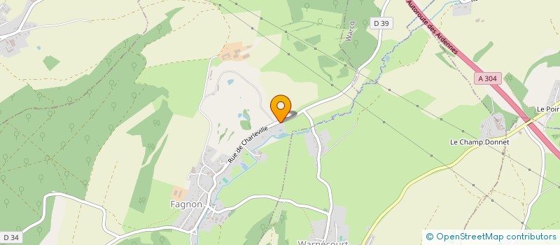 localisation de l'entreprise LA FAGNONAISE  FAGNON