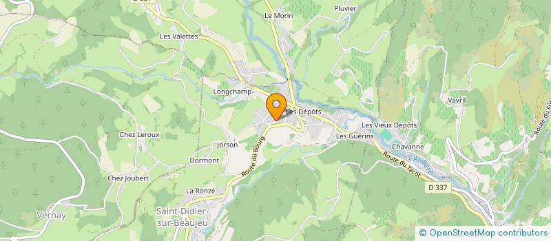 localisation de l'entreprise LA FAGOTIERE  SAINT-DIDIER-SUR-BEAUJEU