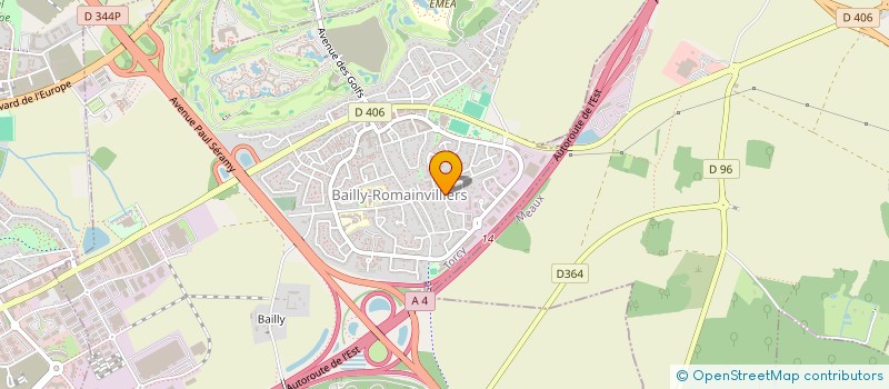 localisation de l'entreprise LA FAIENCERIE  BAILLY-ROMAINVILLIERS