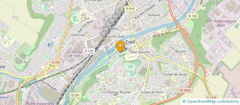 localisation de l'entreprise LA FAIENCERIE - THEATRE DE CREIL à CREIL
