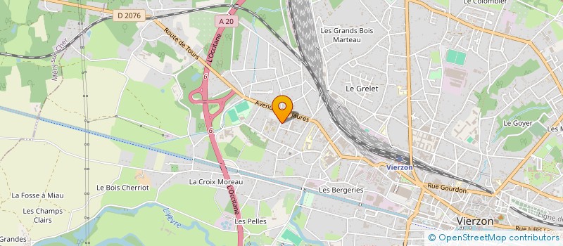 localisation de l'entreprise LA FAILLE DES INVOCATRICES  VIERZON