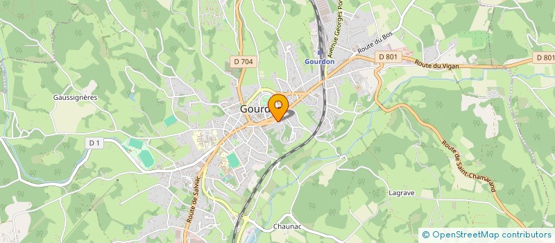 localisation de l'entreprise LA FAISANDERIE SAINT ROMAIN à GOURDON