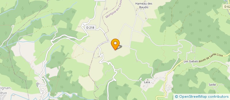 localisation de l'entreprise LA FAJOLE à MONTJOIE-EN-COUSERANS
