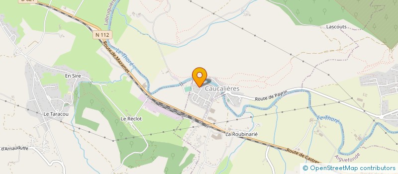 localisation de l'entreprise LA FALAISE à CAUCALIERES