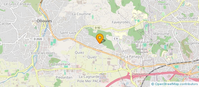 localisation de l'entreprise LA FALAISE  OLLIOULES