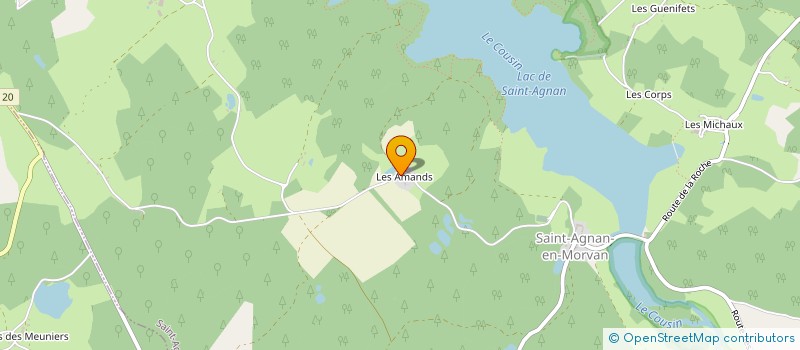 localisation de l'entreprise LA FALRISAIE  SAINT-AGNAN