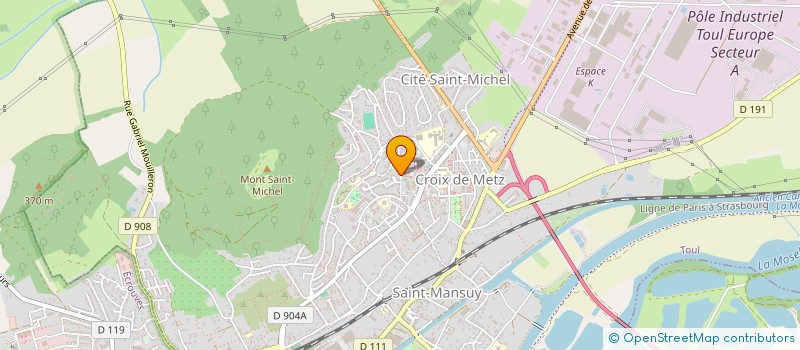 localisation de l'entreprise LA FAMAX à TOUL