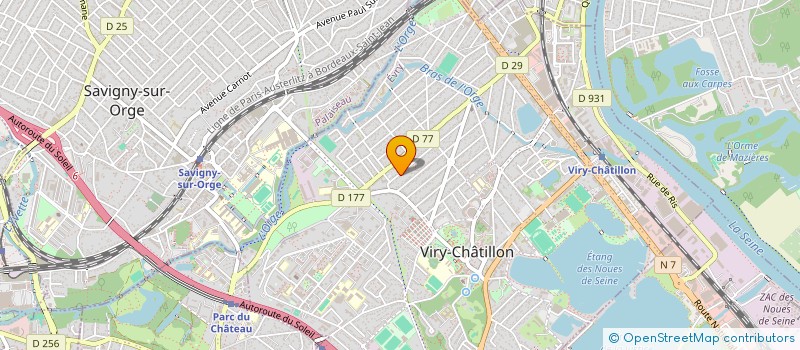 localisation de l'entreprise LA FAMIH à VIRY-CHATILLON