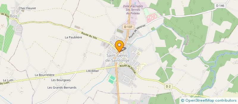 localisation de l'entreprise LA FAMILIA  SAINT-GENIS-DE-SAINTONGE