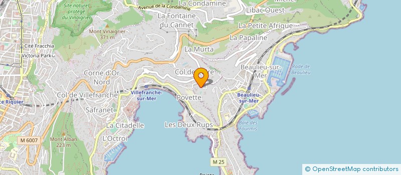 localisation de l'entreprise LA FAMILIALE à BEAULIEU-SUR-MER