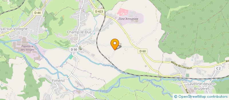 localisation de l'entreprise LA FAMILIALE  CHAMP-LE-DUC