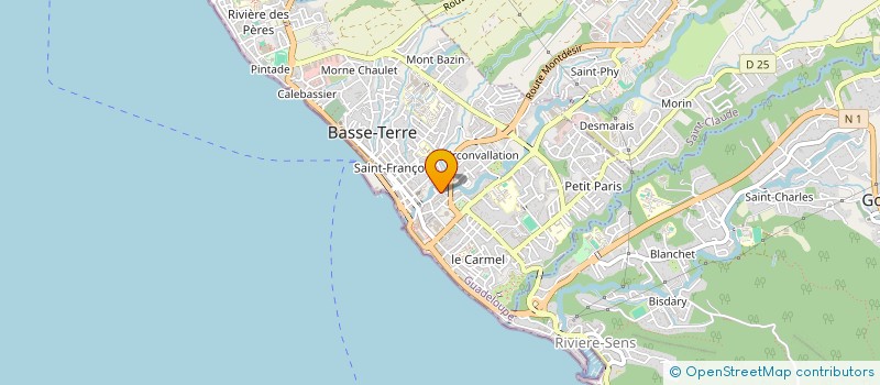 localisation de l'entreprise LA FAMILIALE 53  BASSE-TERRE