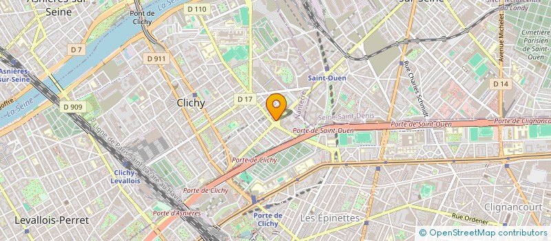 localisation de l'entreprise LA FAMILIALE HUGO LECLERC à CLICHY