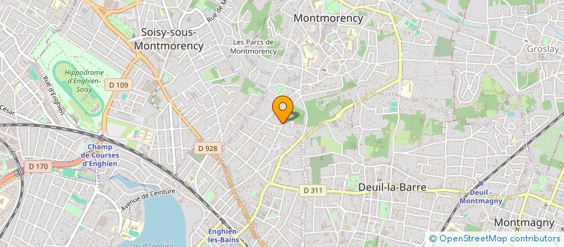 localisation de l'entreprise LA FAMILIALE YGM SCI  MONTMORENCY