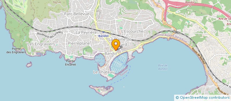 localisation de l'entreprise LA FAMILLE à BANDOL