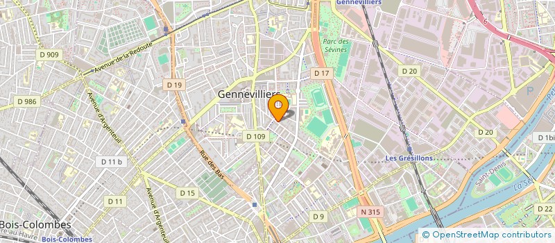 localisation de l'entreprise LA FAMILLE  GENNEVILLIERS