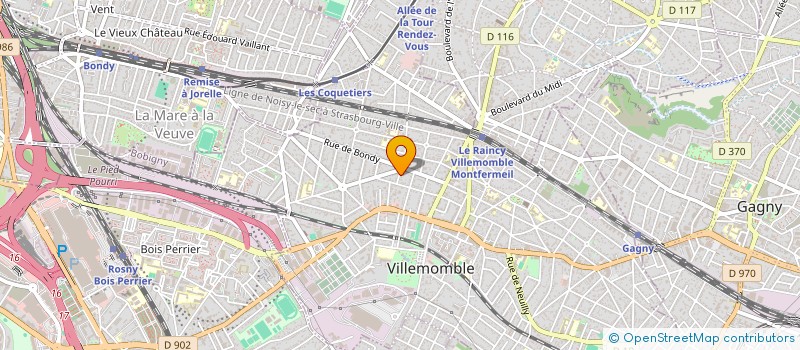 localisation de l'entreprise LA FAMILLE à VILLEMOMBLE