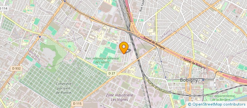 localisation de l'entreprise LA FAMILLE AU GRAND CŒUR à BOBIGNY