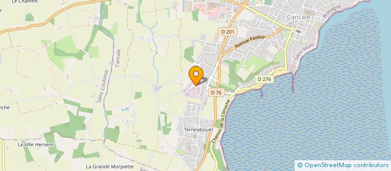 localisation de l'entreprise LA FAMILLE BERTHAUD  CANCALE