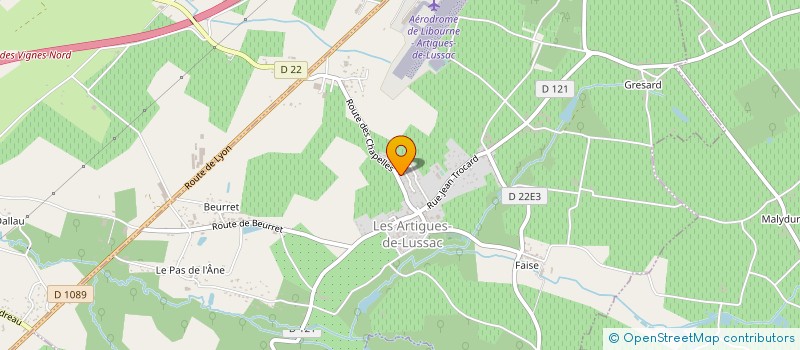 localisation de l'entreprise LA FAMILLE CH  LES ARTIGUES-DE-LUSSAC