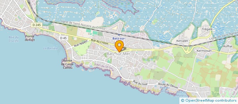 localisation de l'entreprise LA FAMILLE D'ALIX  BATZ-SUR-MER