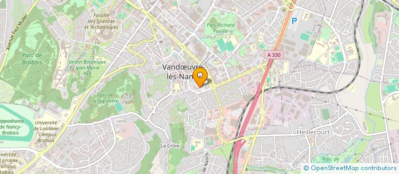 localisation de l'entreprise LA FAMILLE DE VANDOEUVRE - ASSOCIATION FAMILIALE à VANDŒUVRE-LES-NANCY