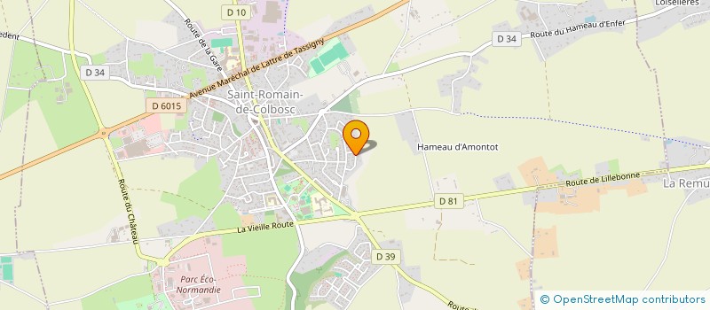 localisation de l'entreprise LA FAMILLE DES SURICATES  SAINT-ROMAIN-DE-COLBOSC
