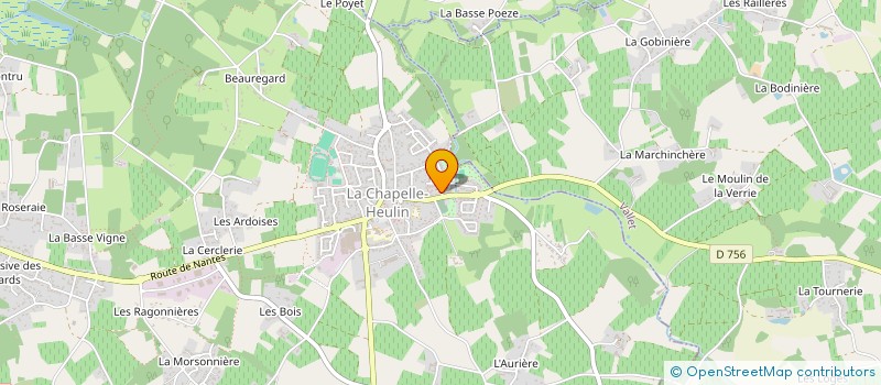 localisation de l'entreprise LA FAMILLE DU VIGNOBLE  LA CHAPELLE-HEULIN