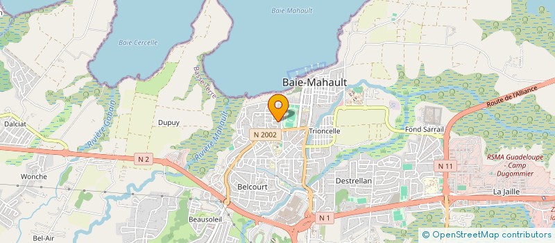 localisation de l'entreprise LA FAMILLE EN EDEN à BAIE MAHAULT
