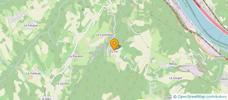 localisation de l'entreprise LA FAMILLE GELAS  SAINT-ROMAIN-EN-GAL