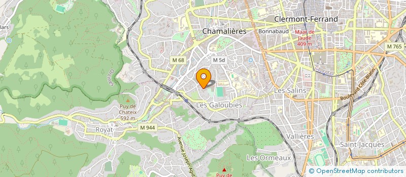 localisation de l'entreprise LA FAMILLE IMPROVISEE à CHAMALIERES