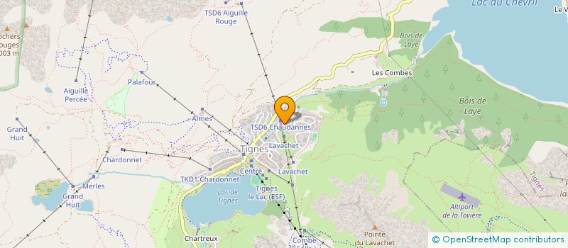 localisation de l'entreprise LA FAMILLE P.P. 2000 à TIGNES