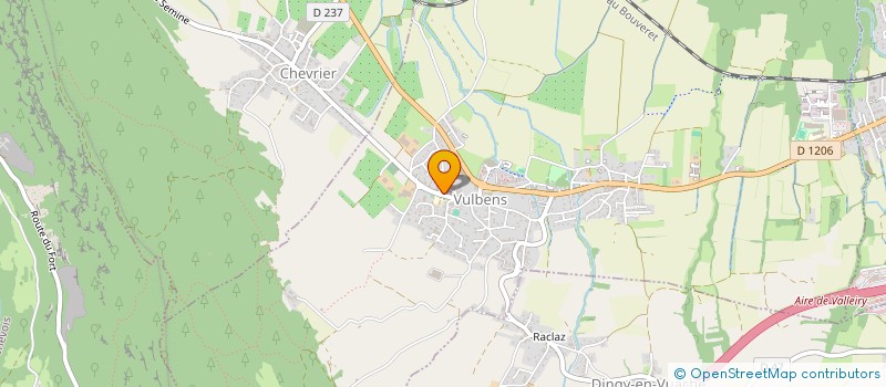 localisation de l'entreprise LA FAMILLE PINTO  VULBENS