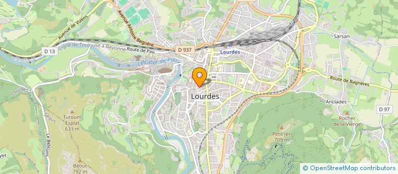 localisation de l'entreprise LA FAMILLE SAINTE à LOURDES