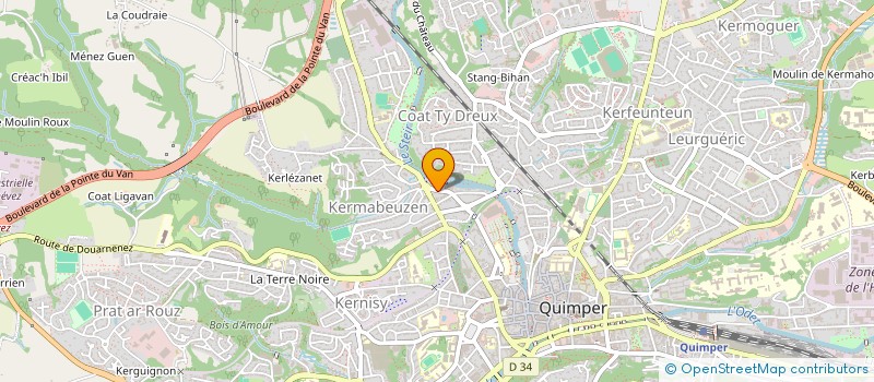 localisation de l'entreprise LA FAMILY à QUIMPER