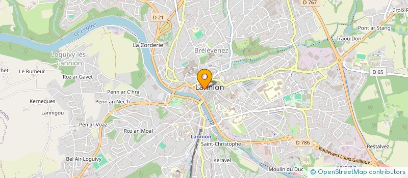 localisation de l'entreprise LA FAMILY  LANNION