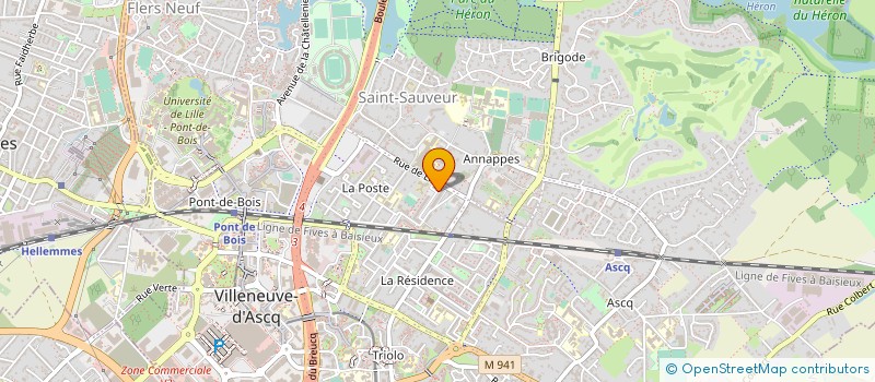 localisation de l'entreprise LA FAMILYASSO  VILLENEUVE-D'ASCQ