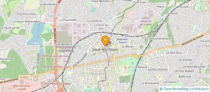 localisation de l'entreprise LA FANFARE RENAISSANCE TWIRLING à JOUE-LES-TOURS