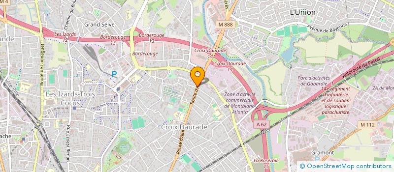 localisation de l'entreprise LA FANFAROSE  TOULOUSE