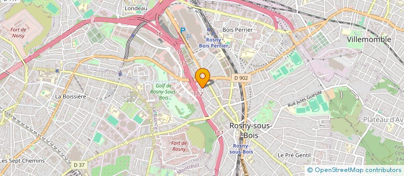 localisation de l'entreprise LA FANTASIA à ROSNY-SOUS-BOIS