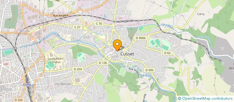 localisation de l'entreprise LA FANTASIA à CUSSET