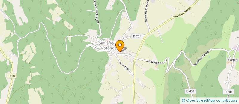 localisation de l'entreprise LA FARAILLE  SIMIANE LA ROTONDE