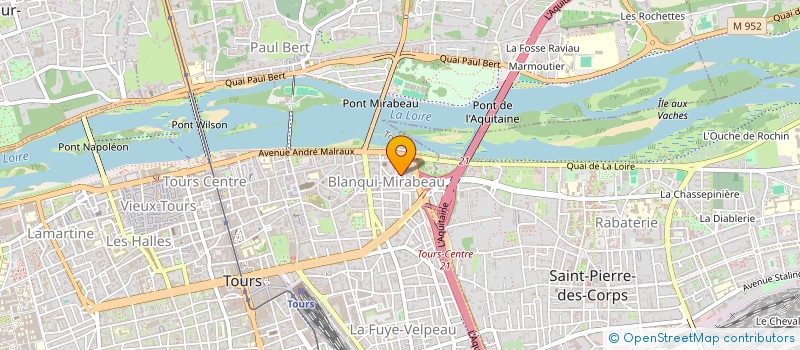 localisation de l'entreprise LA FARANDOLE à TOURS