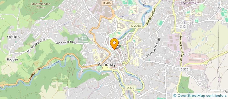 localisation de l'entreprise LA FARANDOLE à ANNONAY