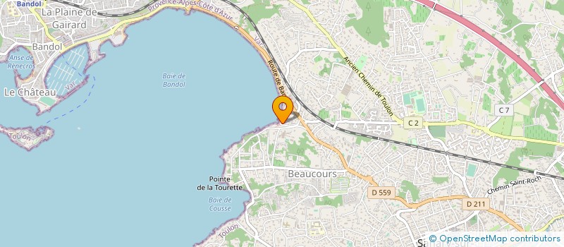 localisation de l'entreprise LA FARANDOLE  SANARY-SUR-MER