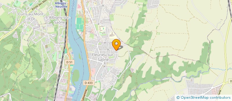 localisation de l'entreprise LA FARANDOLE  FLEURIEU-SUR-SAONE